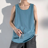 Hearujoy Summer Men Solid Vest Tank Top Sleeveless T Shirts O-neck Undershirts Breathable Sport Bodybuilding Fitness Muscle Clothes